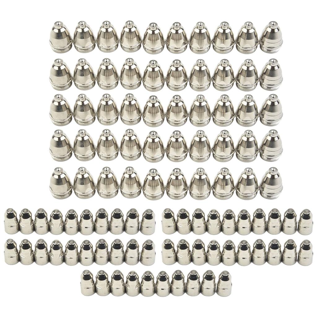 50*CuCrZr Guard Nozzle&50*Electrodes For CUT-70 CUT-80 CUT-100 Cutting Machines.