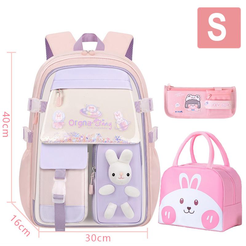 New School Bag Primary Back Pack For Girls Children Backpack Large Capacity Bookbag Waterproof Bags Multiple Pockets Schoolbags
