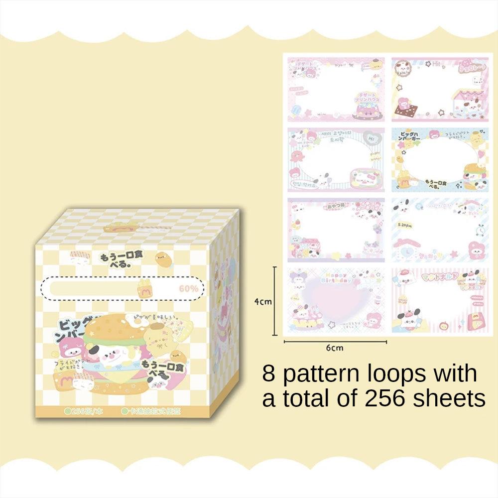 

256 шт./кор. мультяшная милая выдвижная удобная наклейка для щенков разрываемая самоклеящаяся наклейка рулонная наклейка для студентов наклейка с сообщением