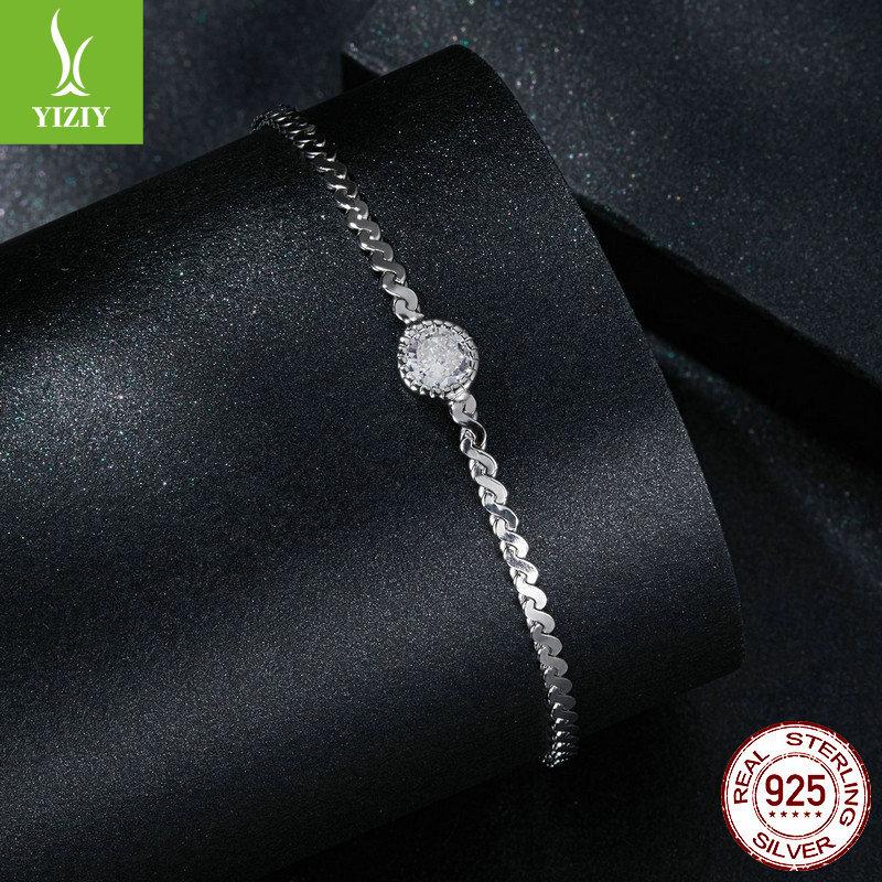 50 Points Shining Moissanite Bracelet, Noble And Elegant S925 Sterling Silver Moissanite Bracelet.