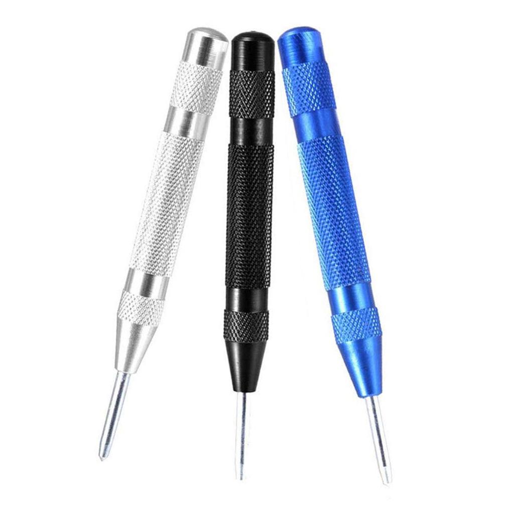 Spring Loaded Puncher Tool Center Hole Punch Tool Heavy Duty Automatic Durable with Handle Car Glass Window Breaker