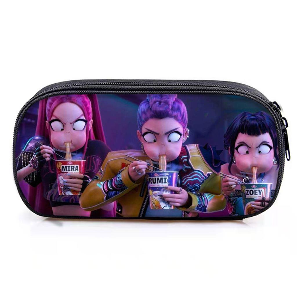 New product Huntrix Kpop printed peripheral pencil case Witch Hunter group primary and secondary school students pencil pencil case