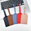 Thickened PU Leather Luggage Tag with Signature Card and Anti-Lost Features