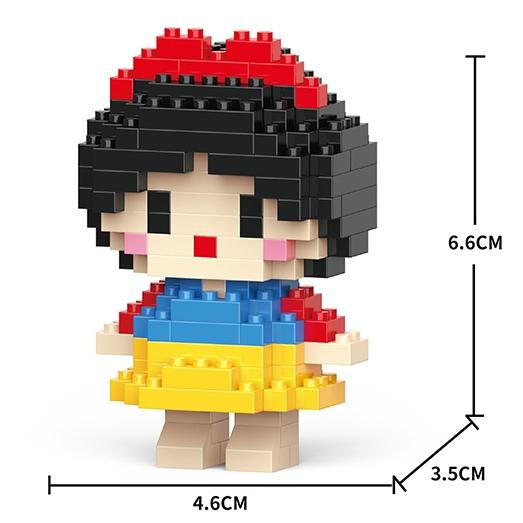 Disney Anime Prinzessin Bausteine Stitch Mickey Mouse Mini Action Spielfiguren Blöcke Spielzeug Ziegel Zusammenbauen Spielzeug Kinder Geschenke