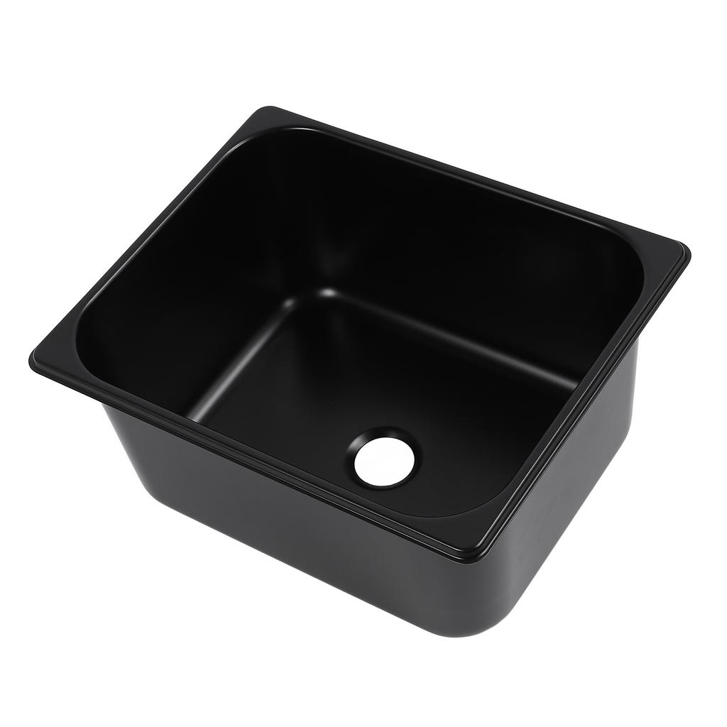 320 X 260 X 150mm RV Sink 304 Stainless Steel Square Kitchen Bathroom Wash Basin Sink with 40mm Outlet for Caravan Food