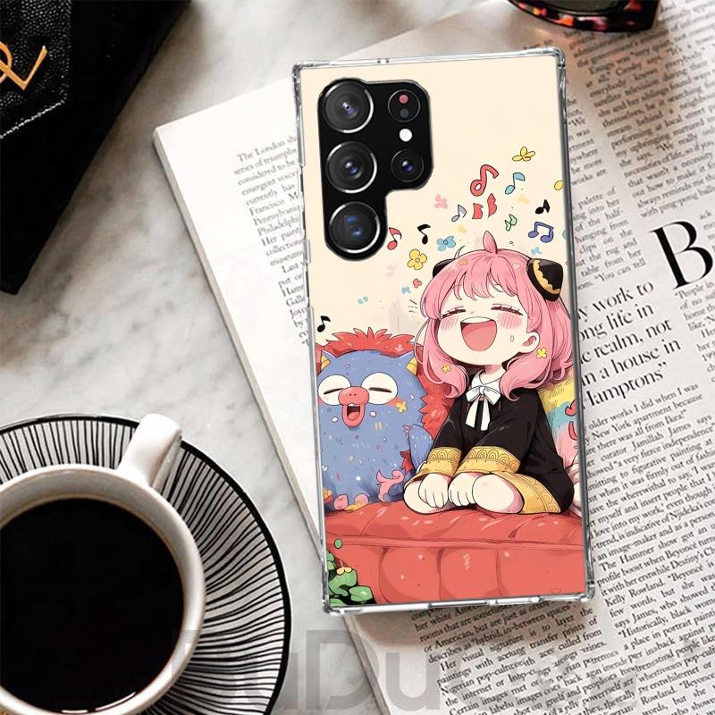 S-Spy Family Anya Cover For Samsung Galaxy S23 S22 S24 S25 Ultra S21 Plus S20 FE Phone Case S10 + S10E S25U Print Coque