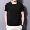 Men's Quick-Dry Modal Short Sleeve T-shirt - Lightweight, Solid Color, Round Neck Casual Summer Wear