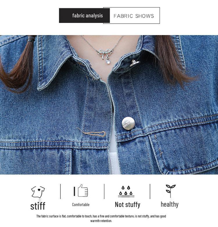Retro Denim Oversize Jacket - Spring/Autumn HK Style Korean Slim Fit Vest