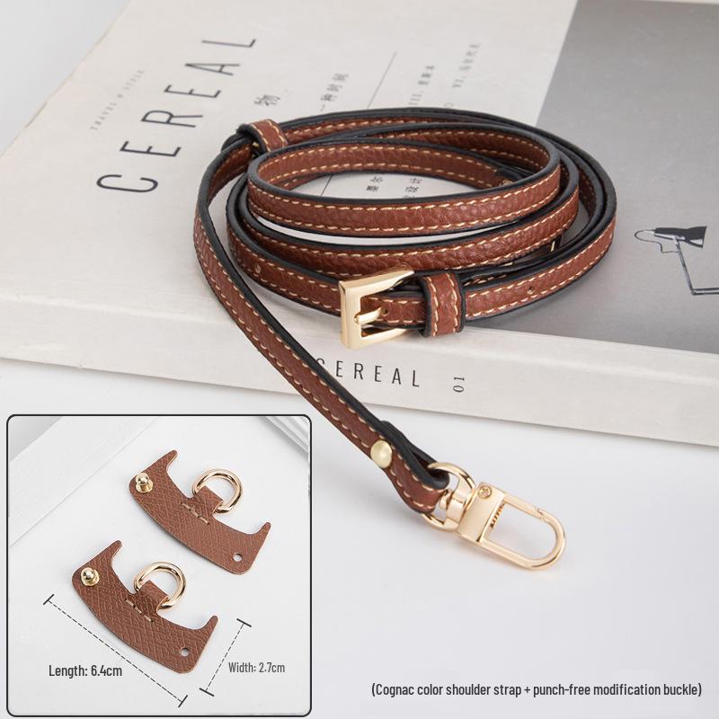 Longxiang Mini Dumpling Crossbody Bag with Genuine Leather Shoulder Strap
