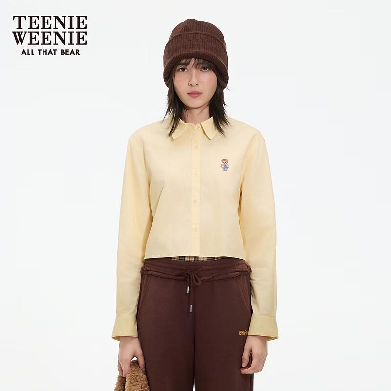 Teenie Weenie Women's Bear Cartoon Button-Up Shirt