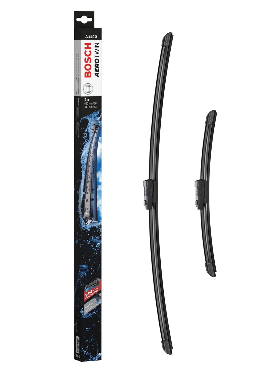 

BOSCH A354S Flat Wiper Blade for Imported Aero Twin Models Cars, Only, 650/340mm