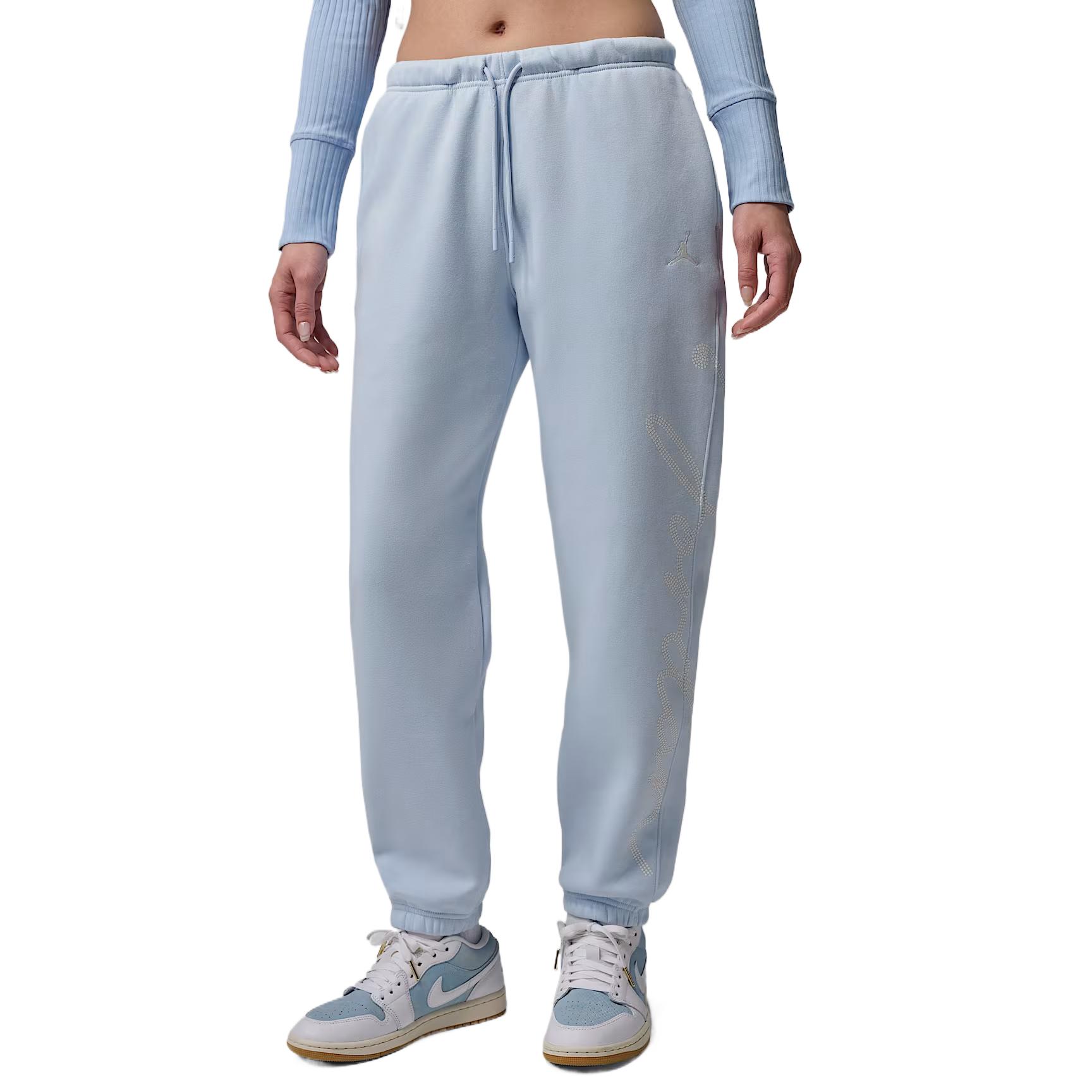 Jordan Brooklyn Solid Color Loose Fit Drawstring Sports Pants Women pants HJ0209-407 M