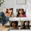 Actor J-Jenna O-Ortega Cushion Cover Square Sofa Cushion Cover Casual Skin-Friendly Comfortable Pillow Cover