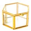 Geometrical Clear Glass Jewelry Box Jewelry Organize Holder Rings Box Necklaces Bracelets Earrings Jewelry Accessories