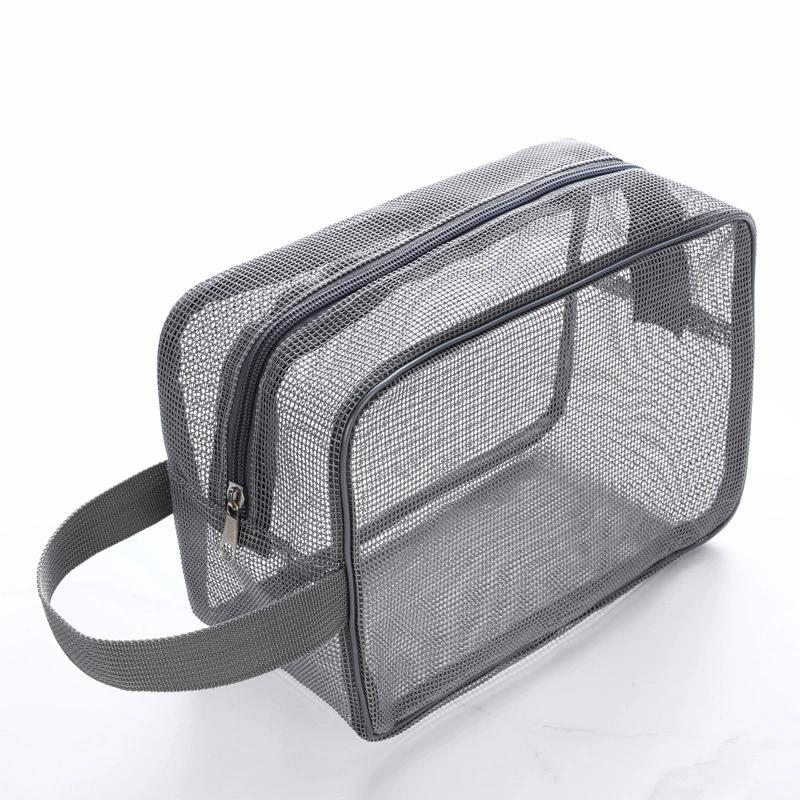 Woman Mesh Shower Caddy Tote Bag Cosmetic Storage Bag Multifunctional Shower Bag Large Capacity Portable Toiletry Organizer Fitness Swimming Handbag