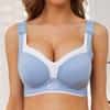Push Up Bras for Women Plus Size Seamless Bra Wireless Brassiere Lightly Lined Full Coverage Bra Lingerie C D E Cup