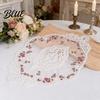 Small Lace Mats for Ornaments Floral Embroidered Doily  Vintage Style Sheer Placemat  Table Mat Durable Linens Elegant Doilies Tea Party  Wedding