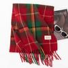 Simple Scarf for Women High End Versatile Thickened Autumn and Winter Business Warm New Plaid Scarf Dual Use