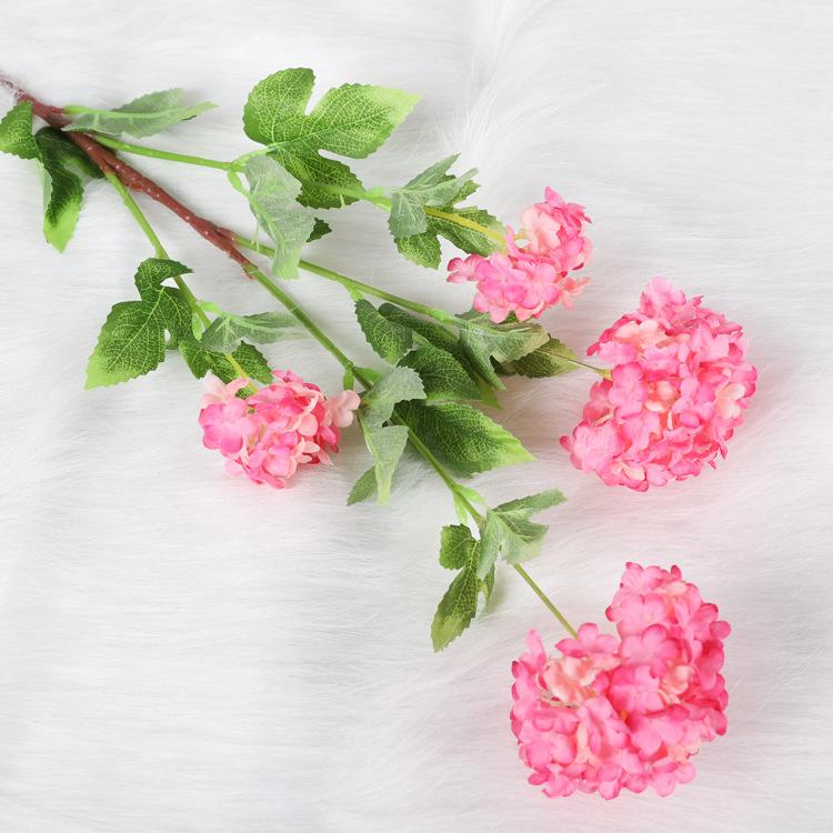 Pastoral Hydrangea Simulation, Decorative Wedding Fake Flower Ornament Head Hydrangea
