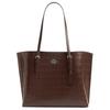 Mollie Leather Tote Bag With Silver Metal Accents Women Tote Bags Maple CW018-SVMPL
