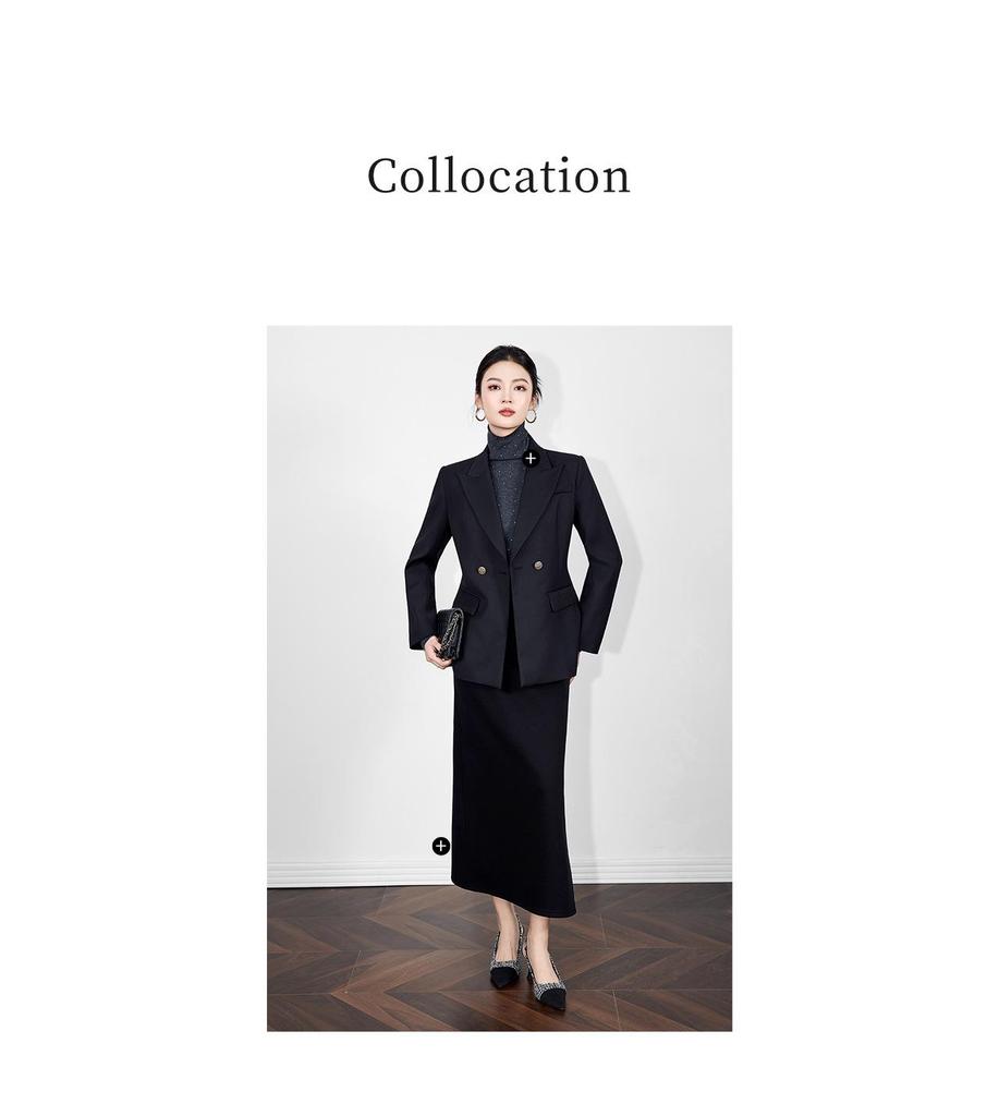 Nanyou Women's Professional Waist-Cinched Suit Jacket for Business and Commute - Autumn/Winter Collection
