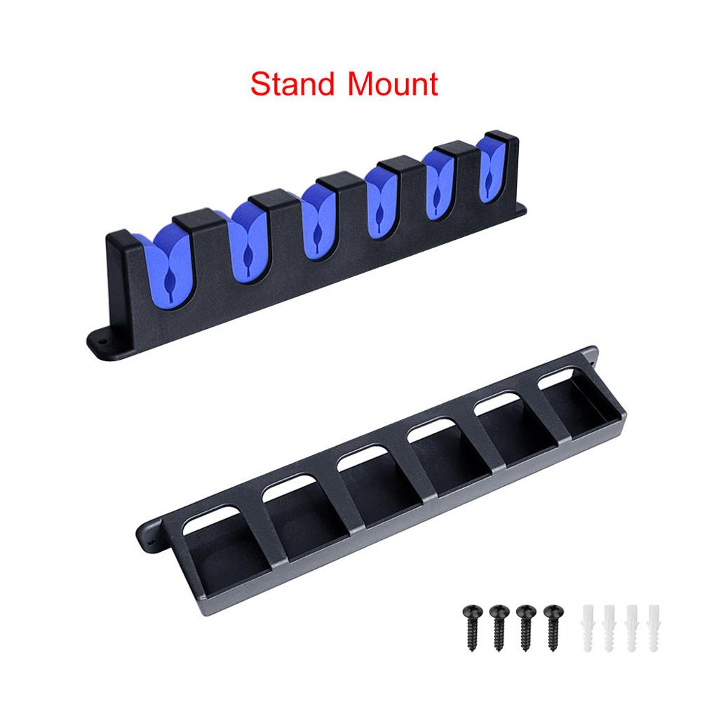 Fishing Rod Rack Simple Installation Wall/Vertical Mounted Fishing Pole Holder Stand Indoor Outdoor Accessories