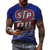 Men's T-shirt 26 new 3D retro digital printing casual versatile short sleeves simple casual