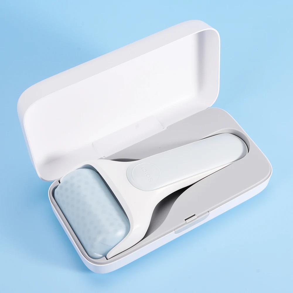 Rolă de gheață Role de masaj la rece pentru masaj facial și corporal Ochi Depuff Eliberarea durerii cu husă de călătorie Masaj facial pentru îngrijirea pielii