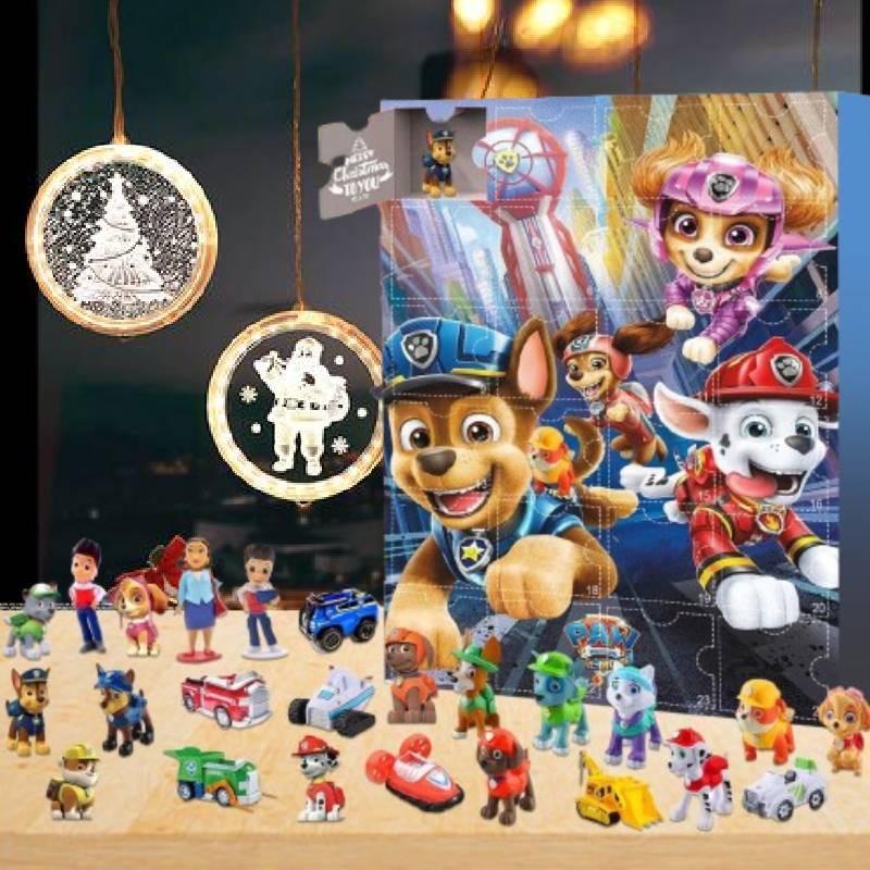 Christmas Paw Patrol Advent Calendar 24 Gifts Box Toys Festivals Doll Countdown