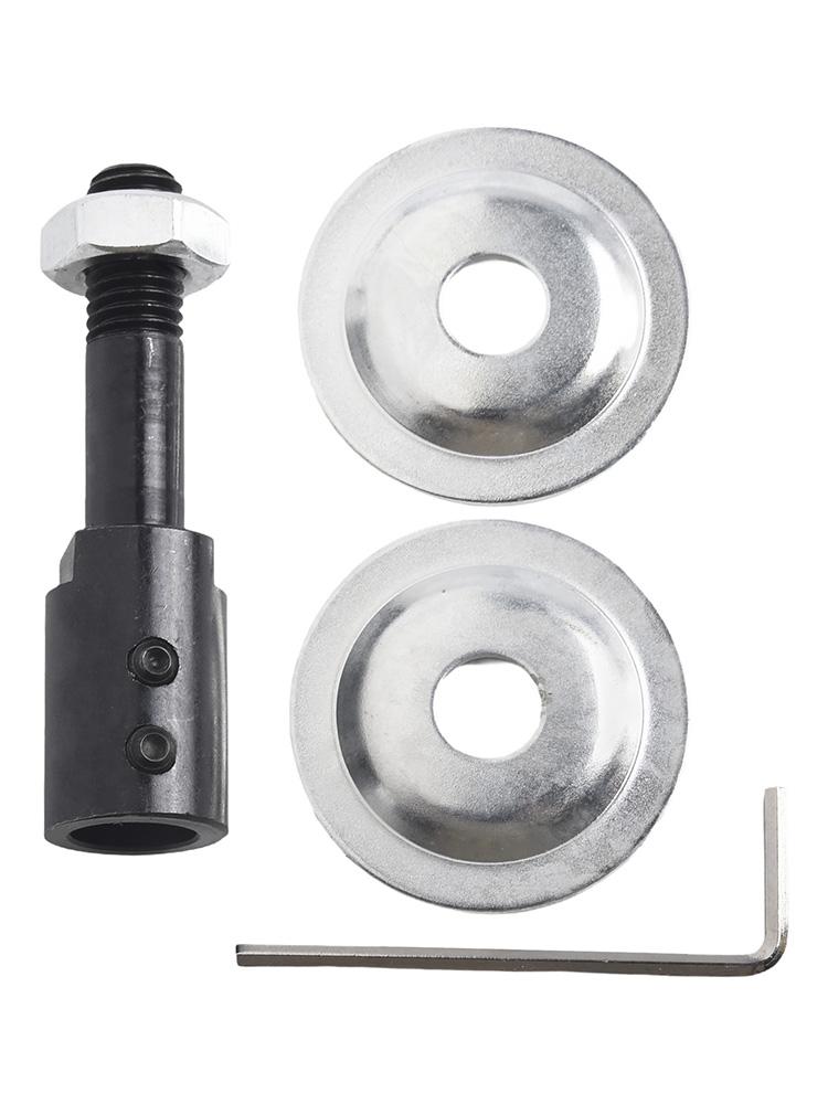 Motor Bench Grinder Spindle Adapter Set with 516mm Shaft for Grinding Polishing Drill Extension Rod Converts to Grinding Wheel