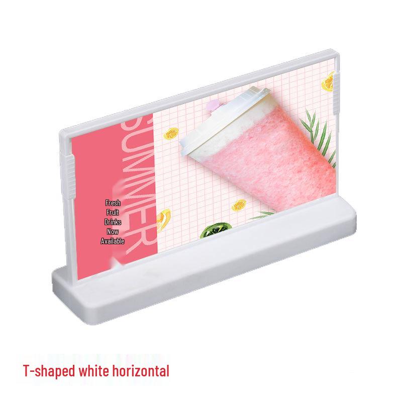 T-shaped Open Frame Menu Holder for Tables - Available in A4, A5, A6 Sizes