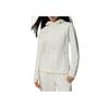 Saucony Hooded Solid Color Zipper Breathable Lightweight Jacket Women Jacket Oatmeal-White SC1240155A-WT30