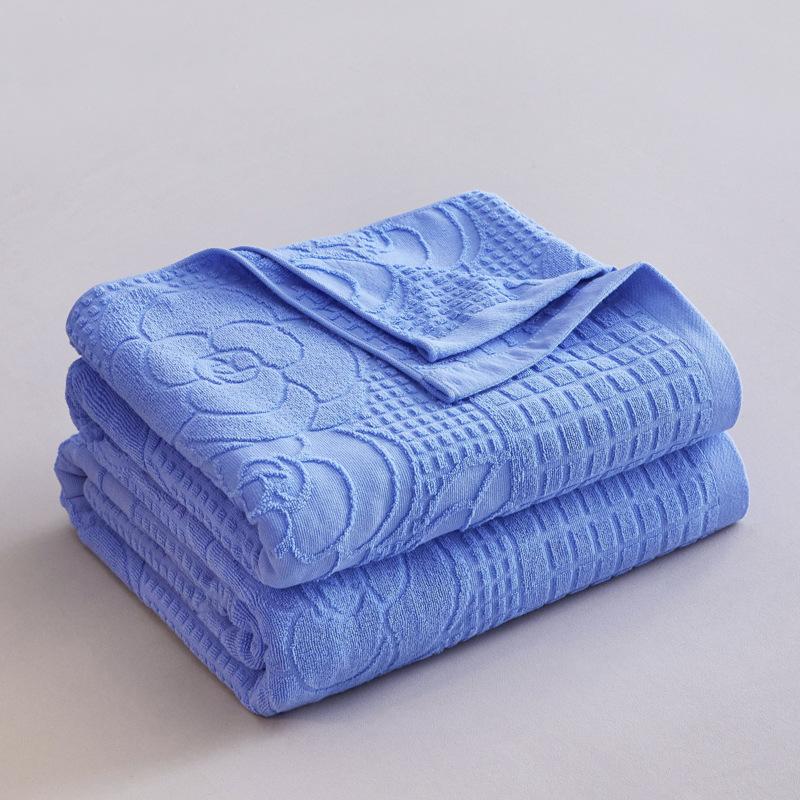 Rose Jacquard Cotton Terry Blankets For Beds Vintage Towel Quilt Blanket Breath Bed Sheet Bedspread Sofa Cover Throw Blankets