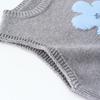 Northern Deer Women's 100% Merino Wool Floral Crochet Vest