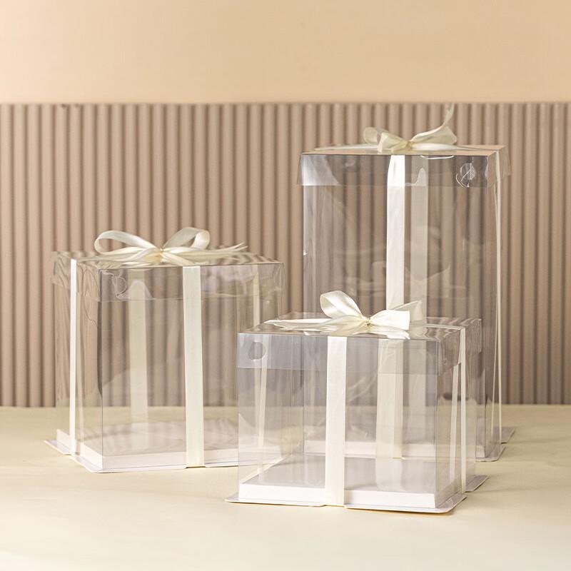 MEIDI 4-calowe Przezroczyste Pudełko na Ciasto