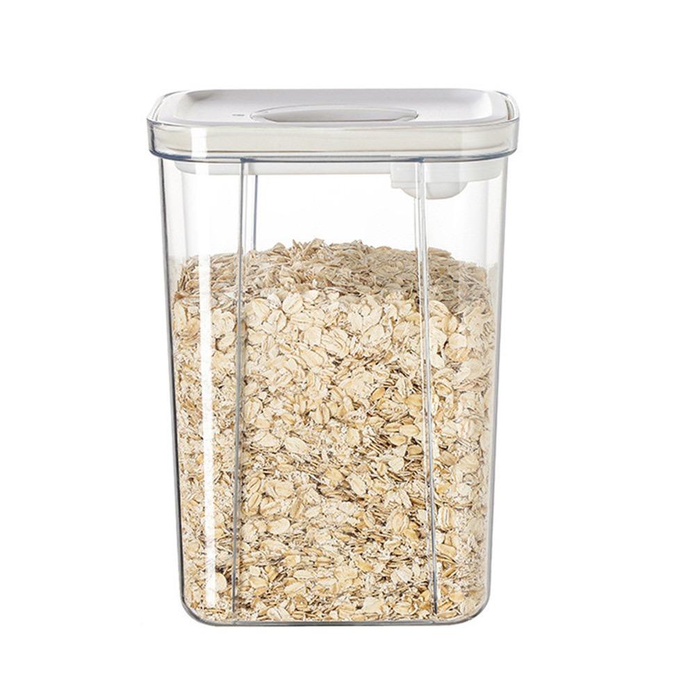 New Square Sealed Jar with Spoon Moisture-proof Pet Cat Food Storage Jars Large-capacity Milk Powder Jar