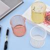 yangyizhi Metal Pen Holder, Nordic Desk Organizer for Makeup Brushes, Anti-Rust Multifunctional Storage Basket Pencils Office Supplies