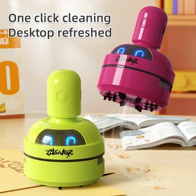 [Mini vysavač nabíjený přes USB] Elektrický mini vysavač s USB nabíjením, dobíjecí baterií, kompaktní stolní čistič pro kancelář, domov, školu