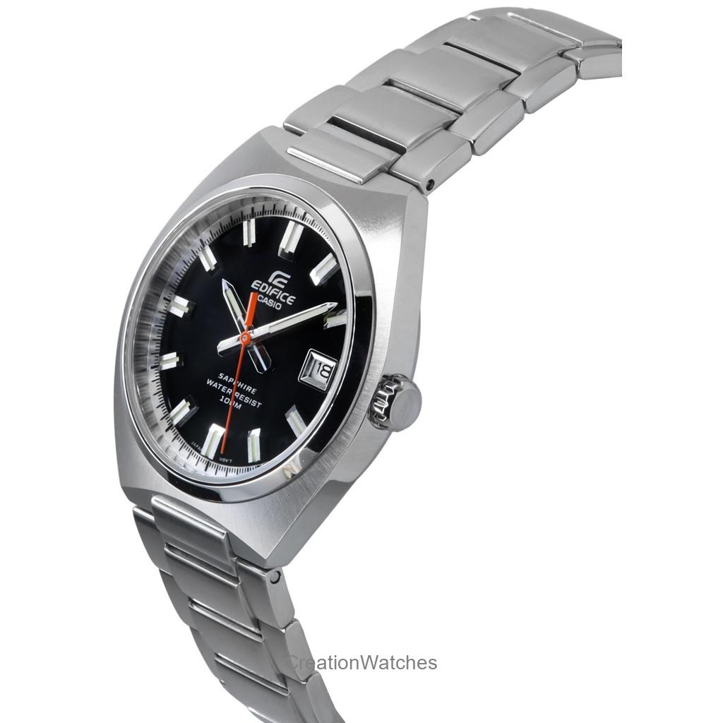 Casio Edifice Analog Stainless Steel Black Dial Quartz EFB-109D-1AV 100M Men's Watch