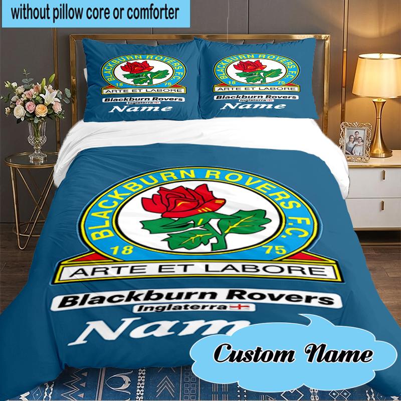 Custom Name Rovers Crest Print Bedding Set 3pcs, Bedding Set Including 1pc Duvet Cover And 2pcs Pillowcases for Bedroom, Dormitory Gift