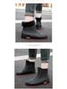 Unisex Wasserdichte Kurze Regenstiefel: Fleecegefüttert, Warm, Rutschfest, Abriebfest, Bequemes Freizeit-Schuhwerk.