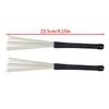 2Pcs Nylon Drum Brushes Drum Stick Brushes Percussion Drum Brush Stick for Jazzes Acoustic Playing Music Lover