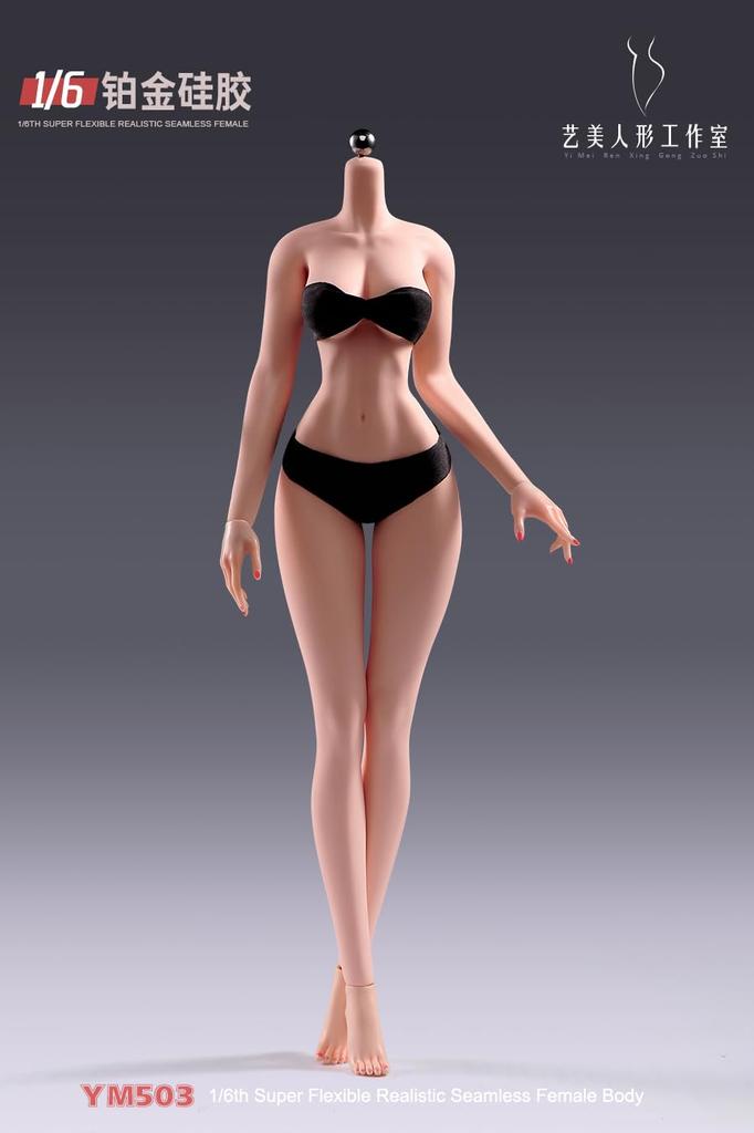 Spielzeug & Hobby [TOYBARJAPAN] Actionfigur im Maßstab 1:6 YIMEI YM503 Schlanke Schöne, Dünne Highschool-Schülerin, Nahtloser Körper mit Skulptur