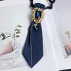 Butterfly Tie Brooch For Women With Silk Fabric Korean Style Neck Accessory For Summer 2025
