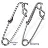 Stainless Steel Sea Fishing Safety Pin Quick Connector with Strong Pull Force - Open & Closed Eye Options