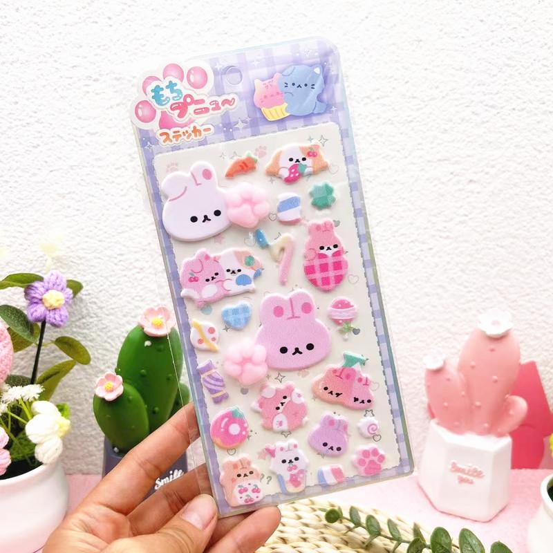3D Bubble Stickers Cute Animal Butt Stickers Scrapbooking DIY Notebook Happy Buttocks Sticker Decals Decorative PP Stickers