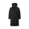 Li Ning Sports Trend Series Warm Hooded Long Comfortable Versatile Down Jacket Unisex Outerwear Black AYMU177-1