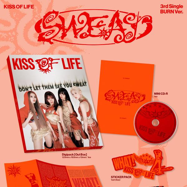 [Pre Order] KISS OF LIFE - 3rd Single [SWEAT] (HEAT Ver. / BURN Ver.) SET