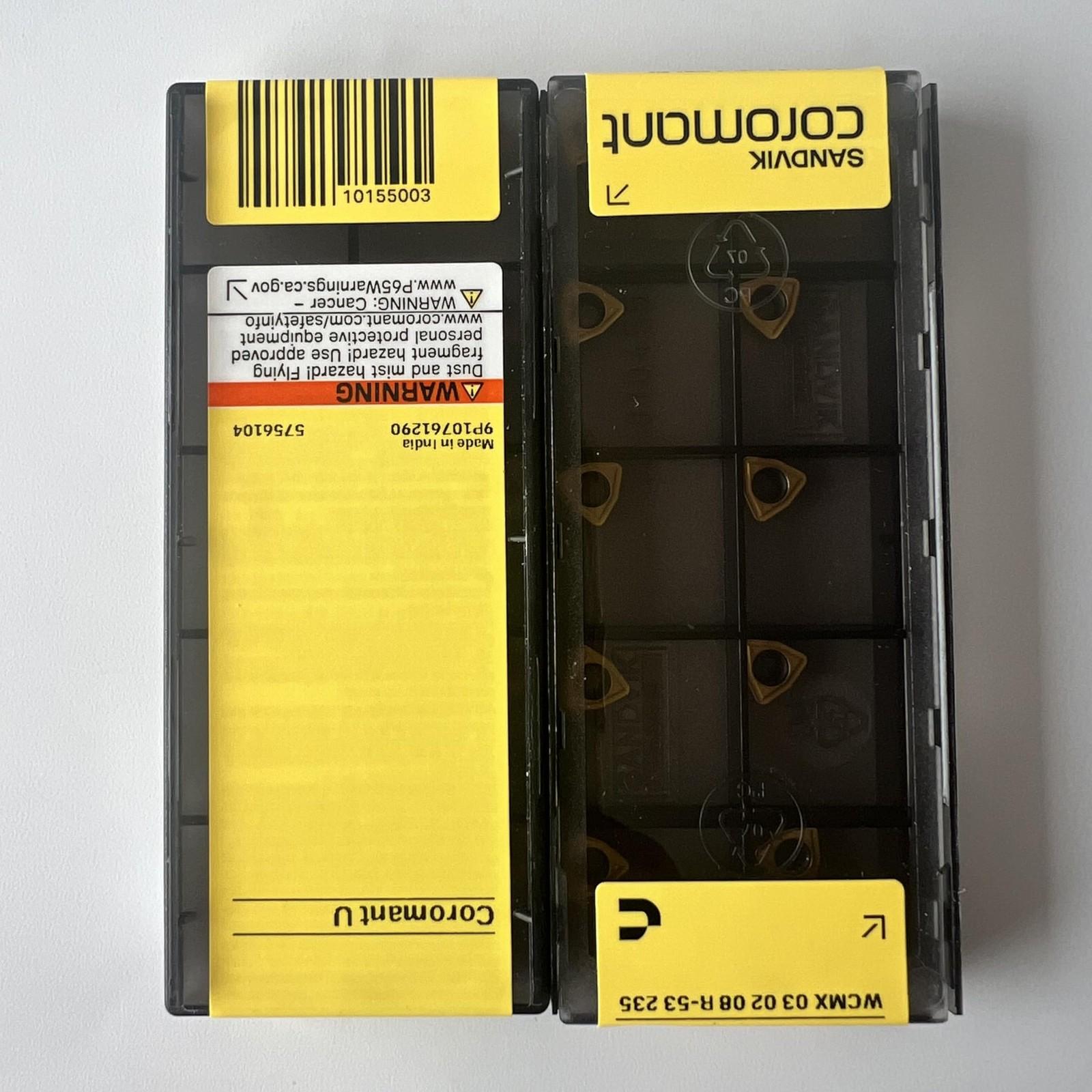 

SANDVIK / WCMX030208R-53 235 / Original Swedish hard alloy blade 10 Pcs