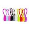 Pack of 10 Reusable Magnetic Cable Ties Cord Organization Silicone Magnetic Cord Ties for Bundling Stuff Book Marker